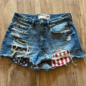 Garage American Flag Shorts Size 3